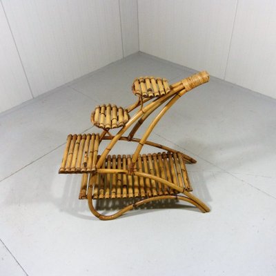 Rattan Rack Plant Stand, 1950s-TU-1284035