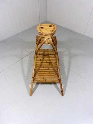 Rattan Rack Plant Stand, 1950s-TU-1284035