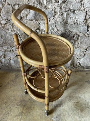 Rattan Serving Trolley, 1960s-SDV-894528