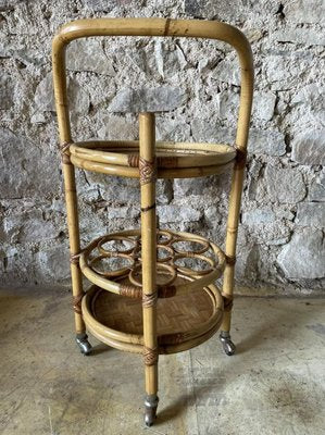 Rattan Serving Trolley, 1960s-SDV-894528