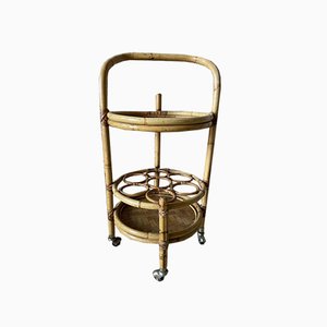 Rattan Serving Trolley, 1960s-SDV-894528