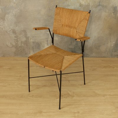 Rattan Side Chair from Eisen and Drahtwerke Erlau, 1950s-WK-560722