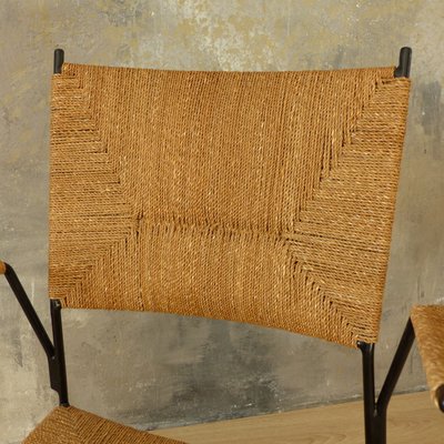 Rattan Side Chair from Eisen and Drahtwerke Erlau, 1950s-WK-560722