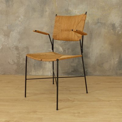 Rattan Side Chair from Eisen and Drahtwerke Erlau, 1950s-WK-560722