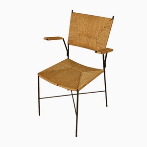 Rattan Side Chair from Eisen and Drahtwerke Erlau, 1950s-WK-560722