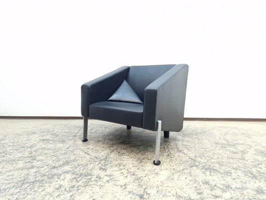 Real Leather Armchair in Black by Fritz Hansen-BVM-1717946