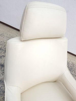 Real Leather Swivel Armchair-BVM-1726214