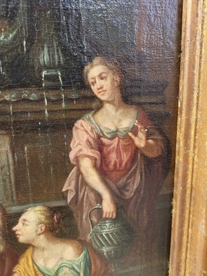 Rebecca at the Well, Oil on Canvas, 18th Century, Framed-SYQ-1793602