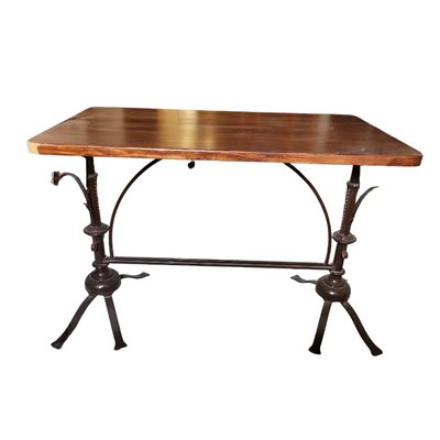 Reception Table with Sculpture on Iron Base by Basil Albayati-TCS-1749143