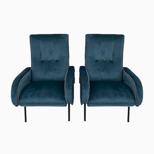 Reclining Armchairs by Marco Zanuso, Italy, 1950s, Set of 2-FER-1066846