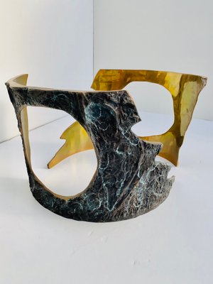 Rectangular Bronze Table by Willy Ceysens, 1970-HFR-1196308