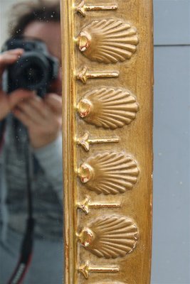 Rectangular Carved Wood and 24kt Gold Mirror by Osvaldo Borsani for Atelier Borsani Varedo, 1950s-EH-784525