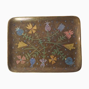 Rectangular Ceramic Studio Tray by Zaur, 1950s-FO-2034084