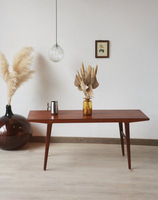 Rectangular Coffee Table in Teak, Scandinavian, 1960s-YRI-1772437