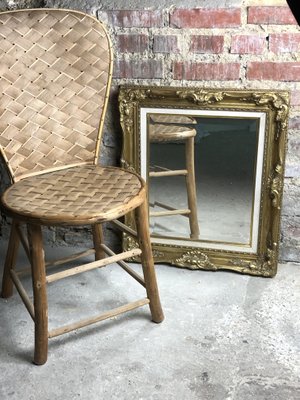 Rectangular Louis XV Style Mirror in Gilded Wood-RWZ-1293497