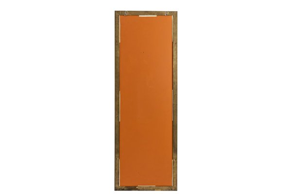 Rectangular Mirror in Gilt Brass, 1970s-CEJ-975046