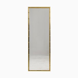 Rectangular Mirror in Gilt Brass, 1970s-CEJ-975046