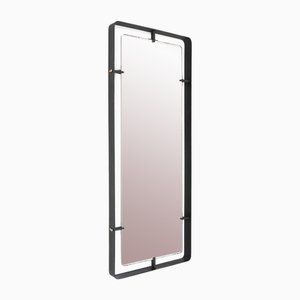 Rectangular Mirror with Black Metal Frame by Santambrogio E De Berti, 1950s-EZ-1811066