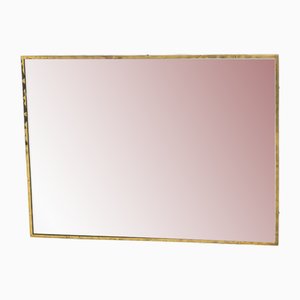 Rectangular Mirror with Brass Frame, 1950s-SXX-1808377