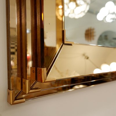 Rectangular Mirror with Pink Parclose by Jacques Adnet, 1935-NYF-2019113