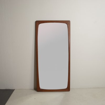 Rectangular Mirror with Wood Frame from Isa Bergamo, 1960s-JQO-1184984