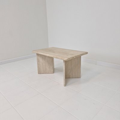 Rectangular Travertine Coffee Table, Italy, 1980s-RQL-2021943