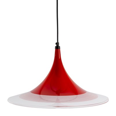 Red Acrylic Witchs Hat Ceiling Lamp-XMR-1272985