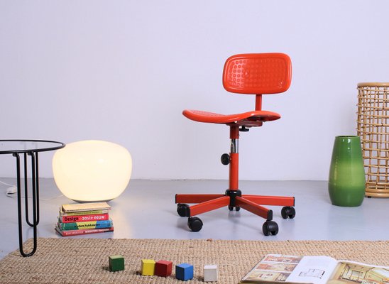 Red Adjustable Frippe Desk Chair from Ikea, 1990s-XT-2027879