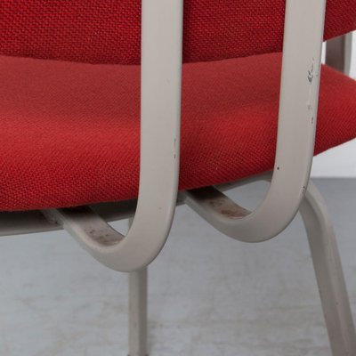 Red Ahrend Chair attributed to Friso Kramer for Ahrend De Cirkel, 1970s-JC-1696543