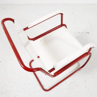 Red and White Bauhaus Armchair-CI-878443