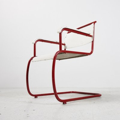 Red and White Bauhaus Armchair-CI-878443