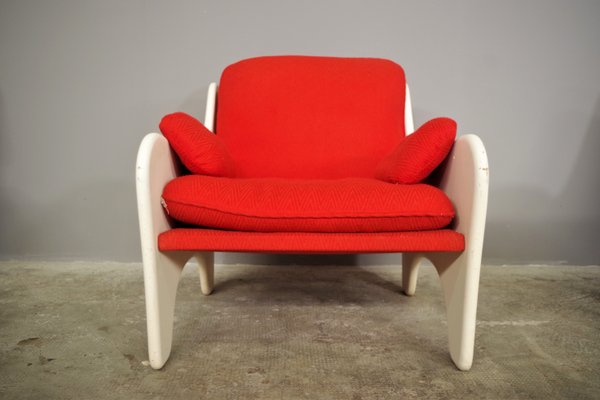 Red Armchairs, 1970, Set of 2-KNM-1374868