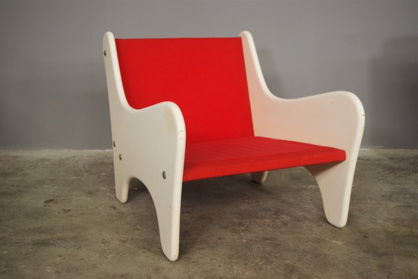 Red Armchairs, 1970, Set of 2-KNM-1374868