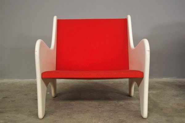 Red Armchairs, 1970, Set of 2-KNM-1374868