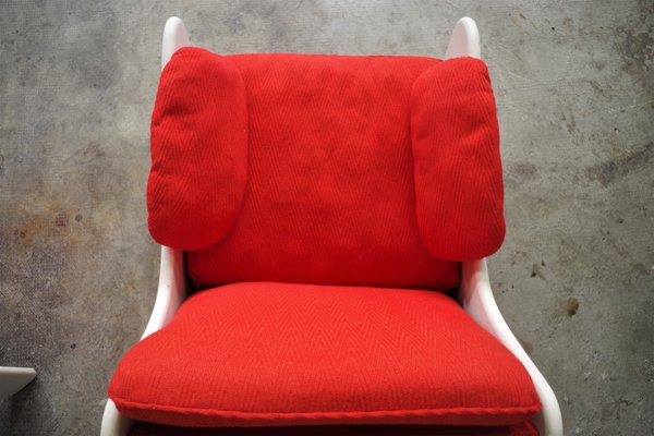 Red Armchairs, 1970, Set of 2-KNM-1374868