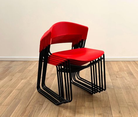 Red Assia Chair by Paolo Favaretto for Airborne, 1986-NMC-1453459