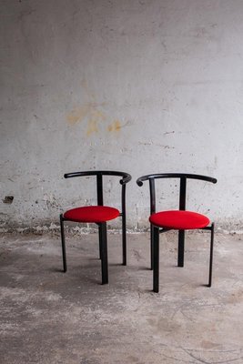 Red & Black Metal Chair-PDG-1999439