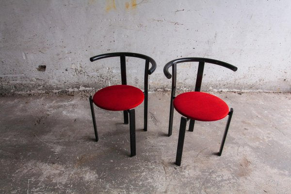 Red & Black Metal Chair-PDG-1999439