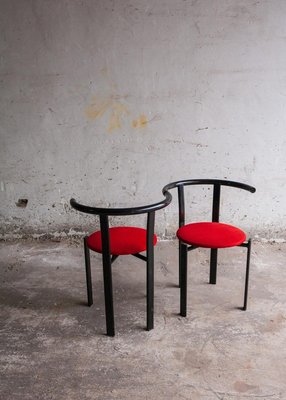 Red & Black Metal Chair-PDG-1999439