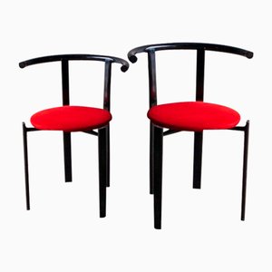 Red & Black Metal Chair-PDG-1999439