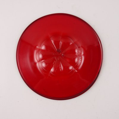 Red Blown Glass Bowl from Zecchin, Italy, 1920s-VMM-1693937