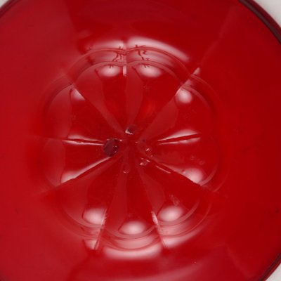 Red Blown Glass Bowl from Zecchin, Italy, 1920s-VMM-1693937