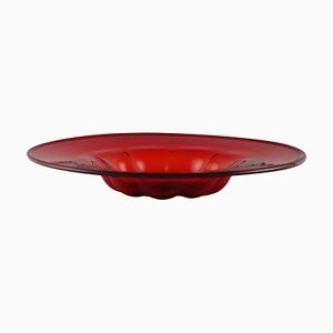 Red Blown Glass Bowl from Zecchin, Italy, 1920s-VMM-1693937