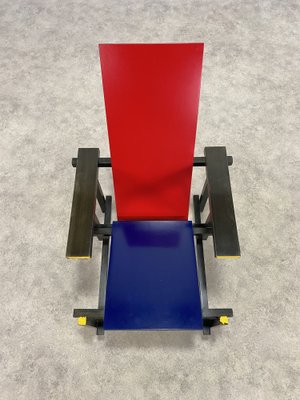 Red Blue Chair by Gerrit Rietveld for Cassina No. 213, 1970-HKH-1572900