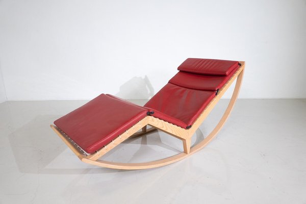 Red Canapo Rocking Chair attributed to Franco Albini for Cassina, Italy, 2010-FGA-1741965