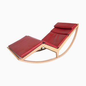 Red Canapo Rocking Chair attributed to Franco Albini for Cassina, Italy, 2010-FGA-1741965