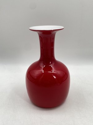 Red Carnaby Glass Vase by Per Lütken for Holmegaard, 1960s-CZ-1801246