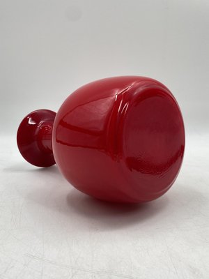 Red Carnaby Glass Vase by Per Lütken for Holmegaard, 1960s-CZ-1801246