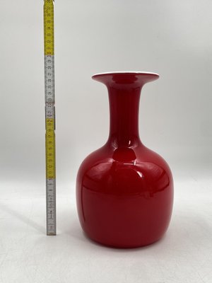 Red Carnaby Glass Vase by Per Lütken for Holmegaard, 1960s-CZ-1801246