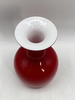 Red Carnaby Glass Vase by Per Lütken for Holmegaard, 1960s-CZ-1801246